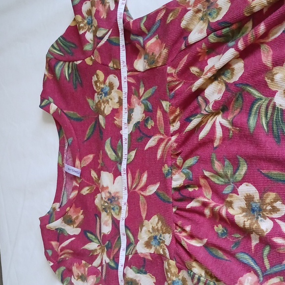 Floral Long Sleeve Dress With Pockets SIZE LARGE - Picture 9 of 11